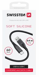 Swissten Soft Silicone USB/USB-C 0,4m
