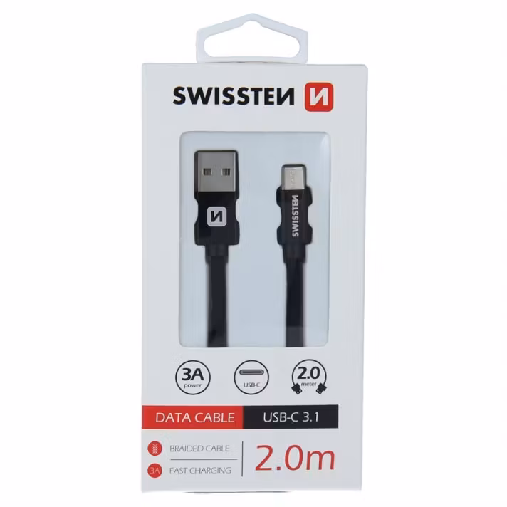 Swissten Textilkabel USB/USB-C 2m