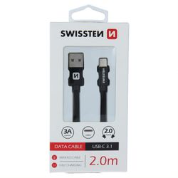 Swissten Textilkabel USB/USB-C 2m