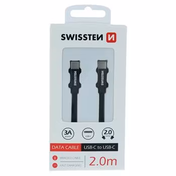 Swissten Textilkabel USB-C/USB-C 2m