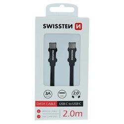 Swissten Textilkabel USB-C/USB-C 2m