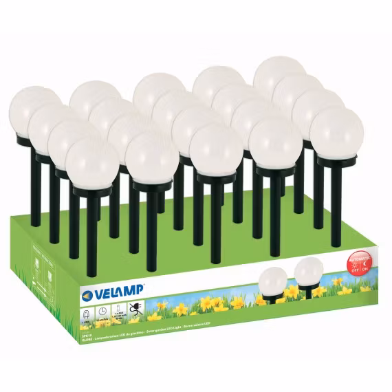 VELAMP Solcell boll vit Spjut