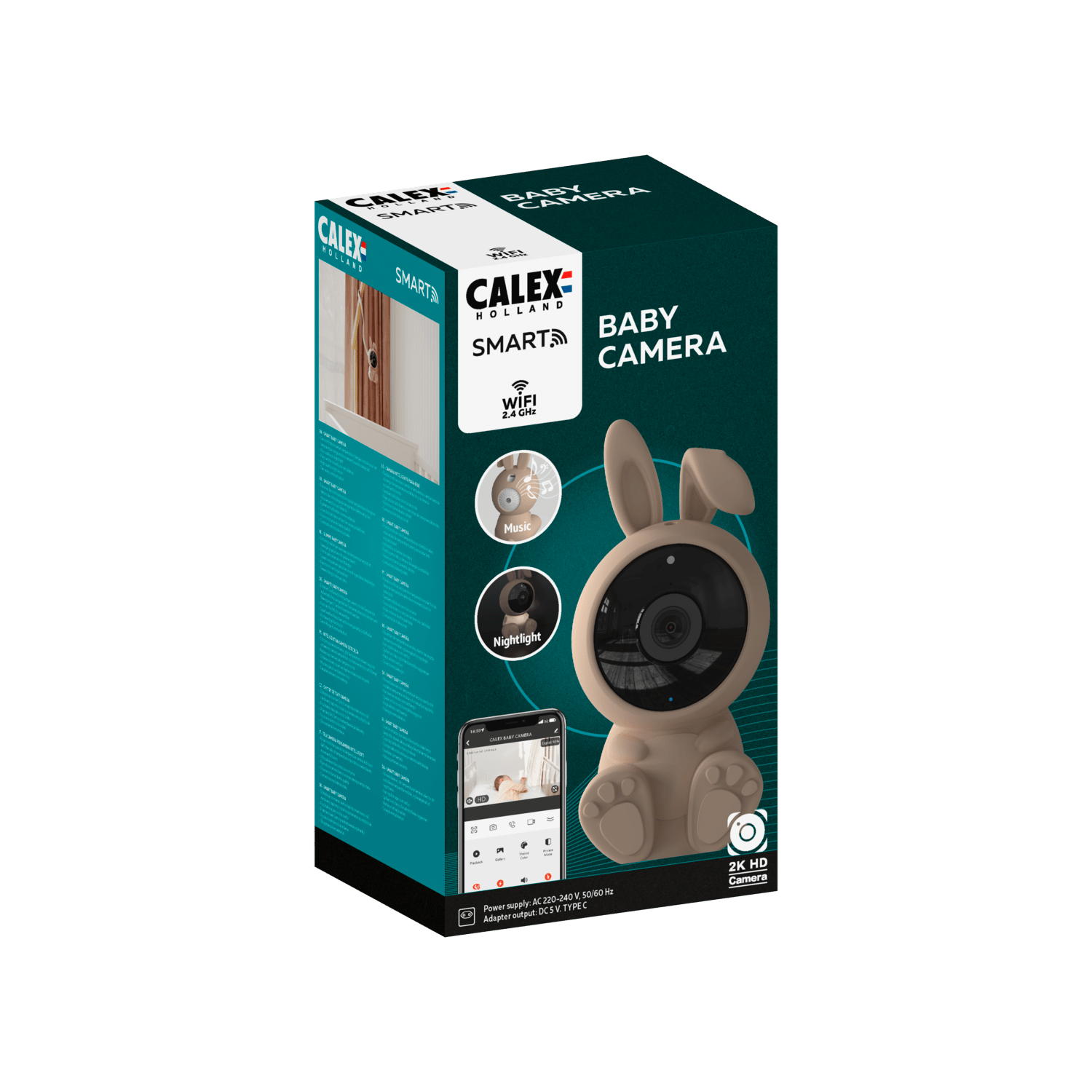 Calex Smart Baby Camera Full HD 1080P