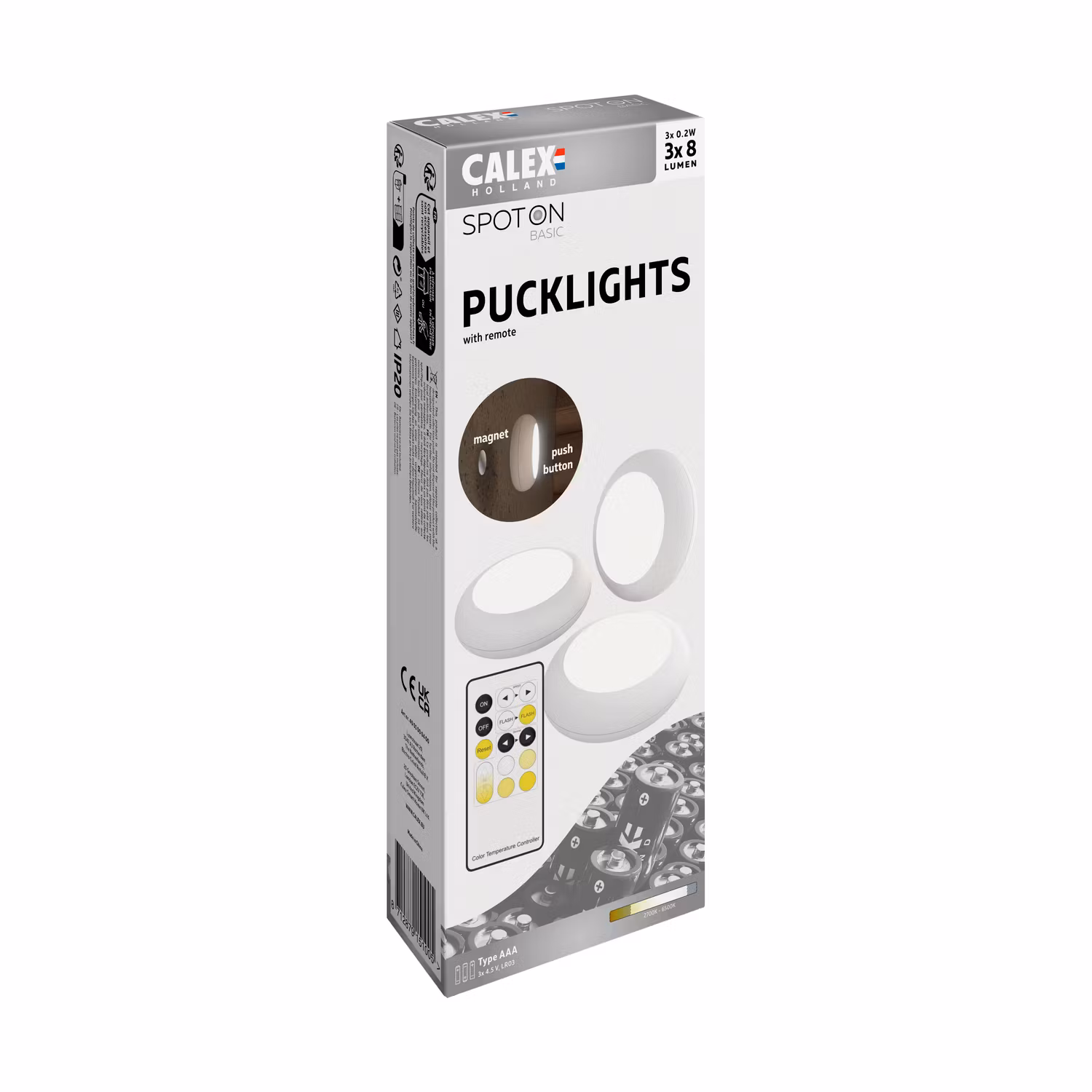 Calex Light Puck 3-pack