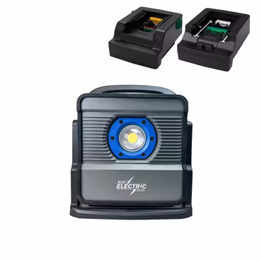 Blue Electric Arbetslampa 5000LM 40W, Dewalt, Milwaukee, Metabo, Bosch, Makita, Hikoki, Panasonic