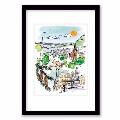 Staden mellan bergen - ramad A4