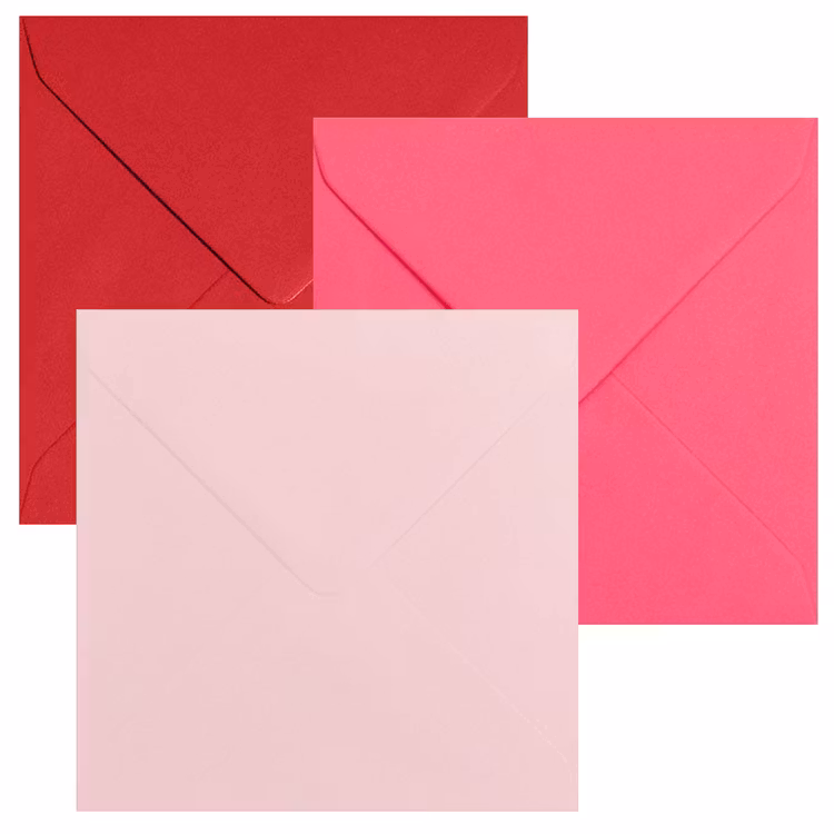 Kuvert kvadratiska 155x155mm