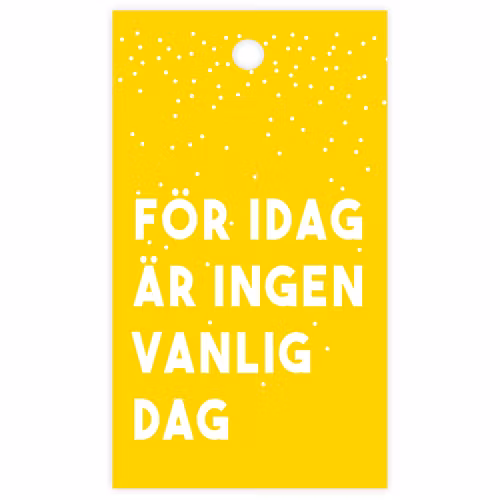 Litet kort - ingen vanlig dag