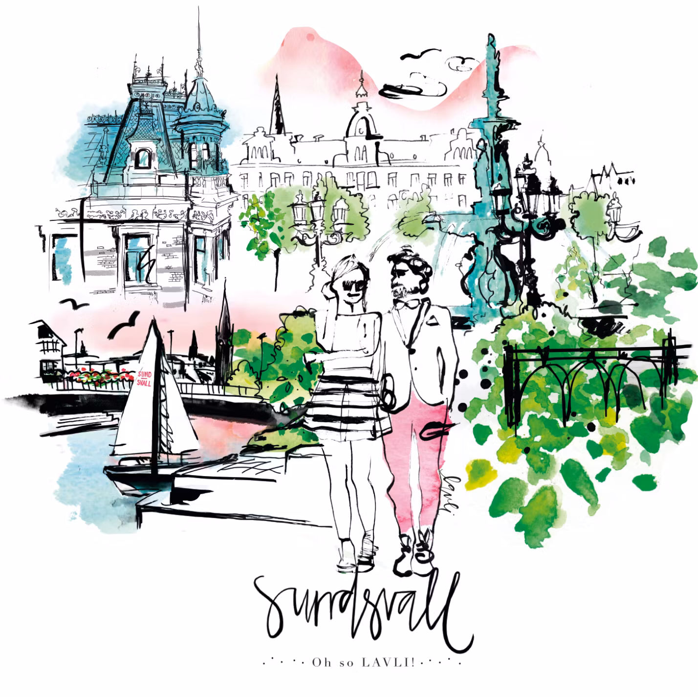 Sundsvall - stadspromenad