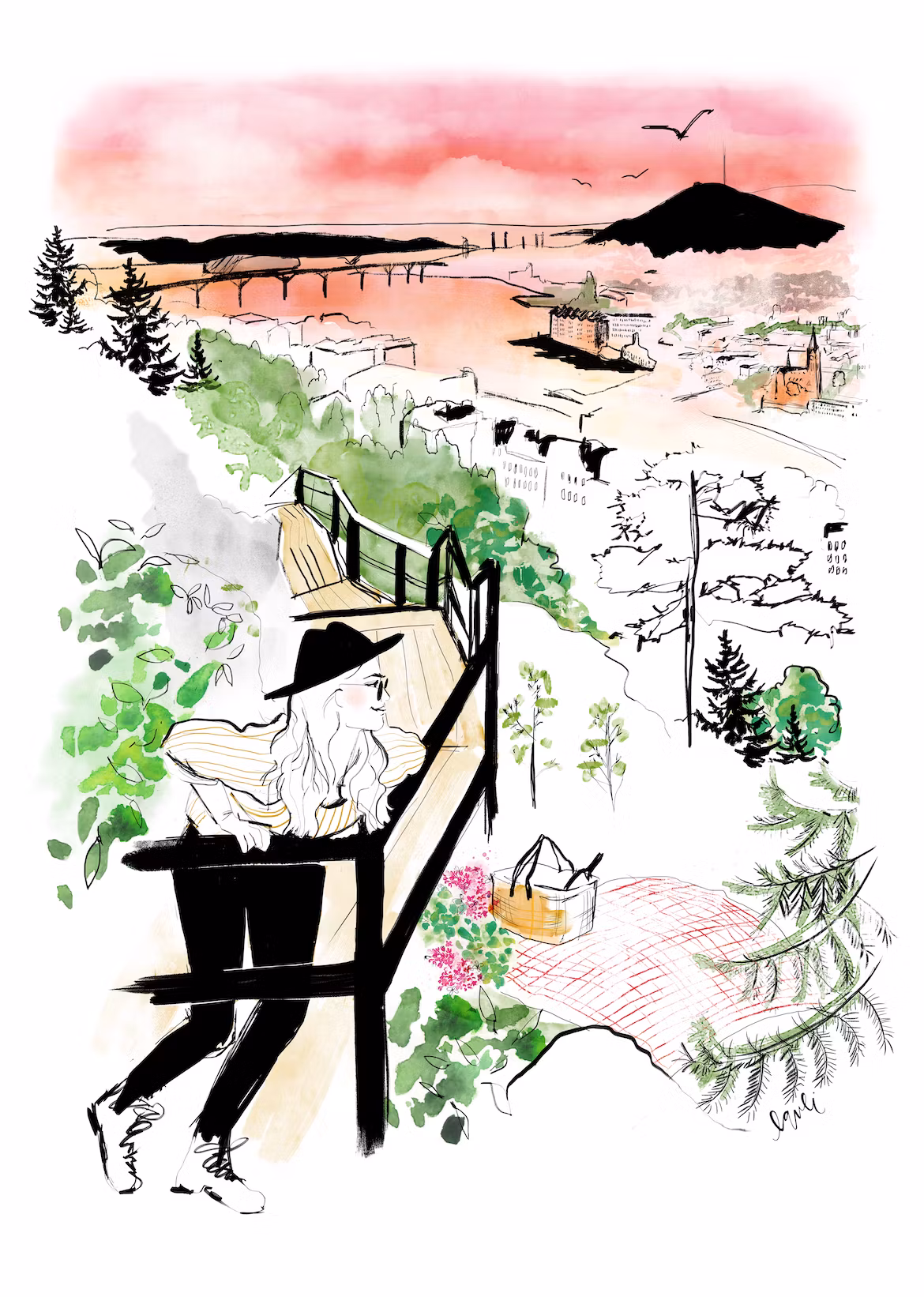 Poster Sundsvall - Norra berget