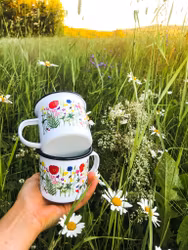 Mugg Sommarblomster inkl eko bomullspåse