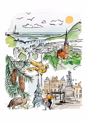 Poster Sundsvall - Staden mellan bergen