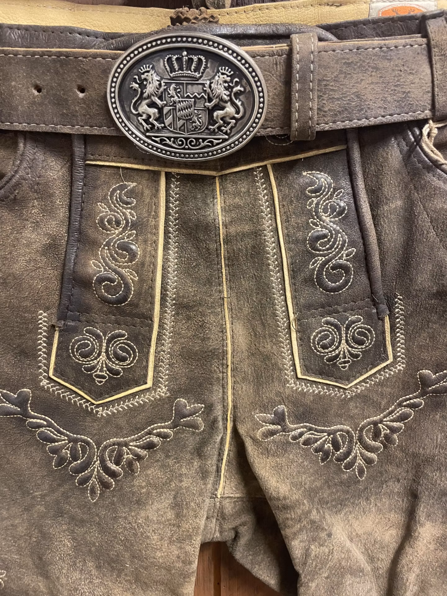Lederhosen m bälte " Paketpris"