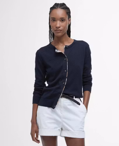 Barbour " Pendle Knitted Cardigan " , Navy