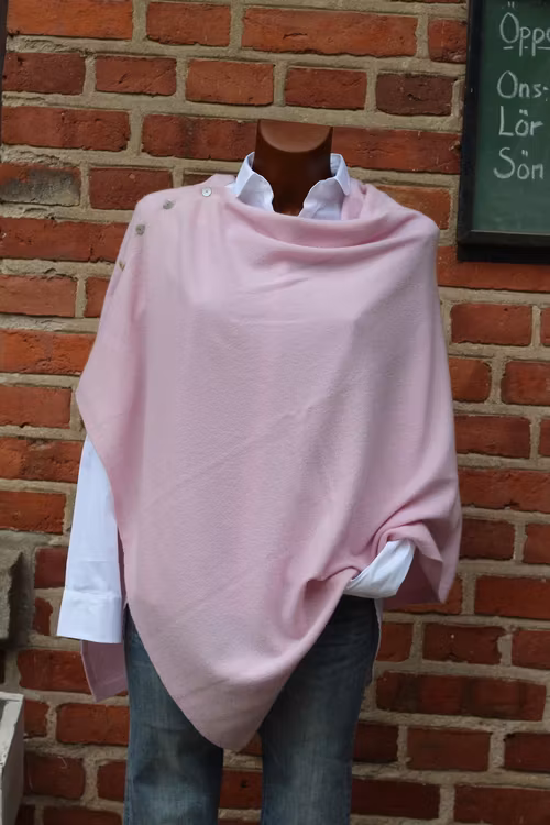 Brilliant cashmere poncho, flera färgställningar