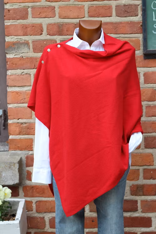 Brilliant cashmere poncho, flera färgställningar