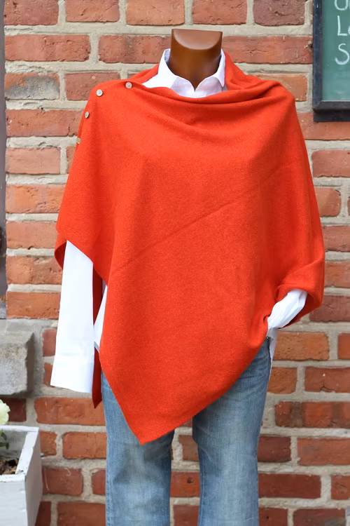 Brilliant cashmere poncho, flera färgställningar