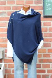 Brilliant cashmere poncho, flera färgställningar