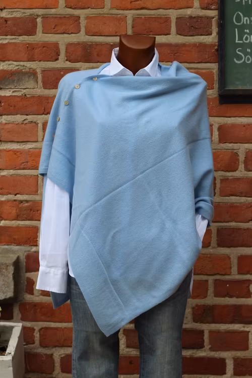 Brilliant cashmere poncho, flera färgställningar