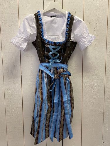 Ramona Lippert " Brun /blå " Dirndlklänning