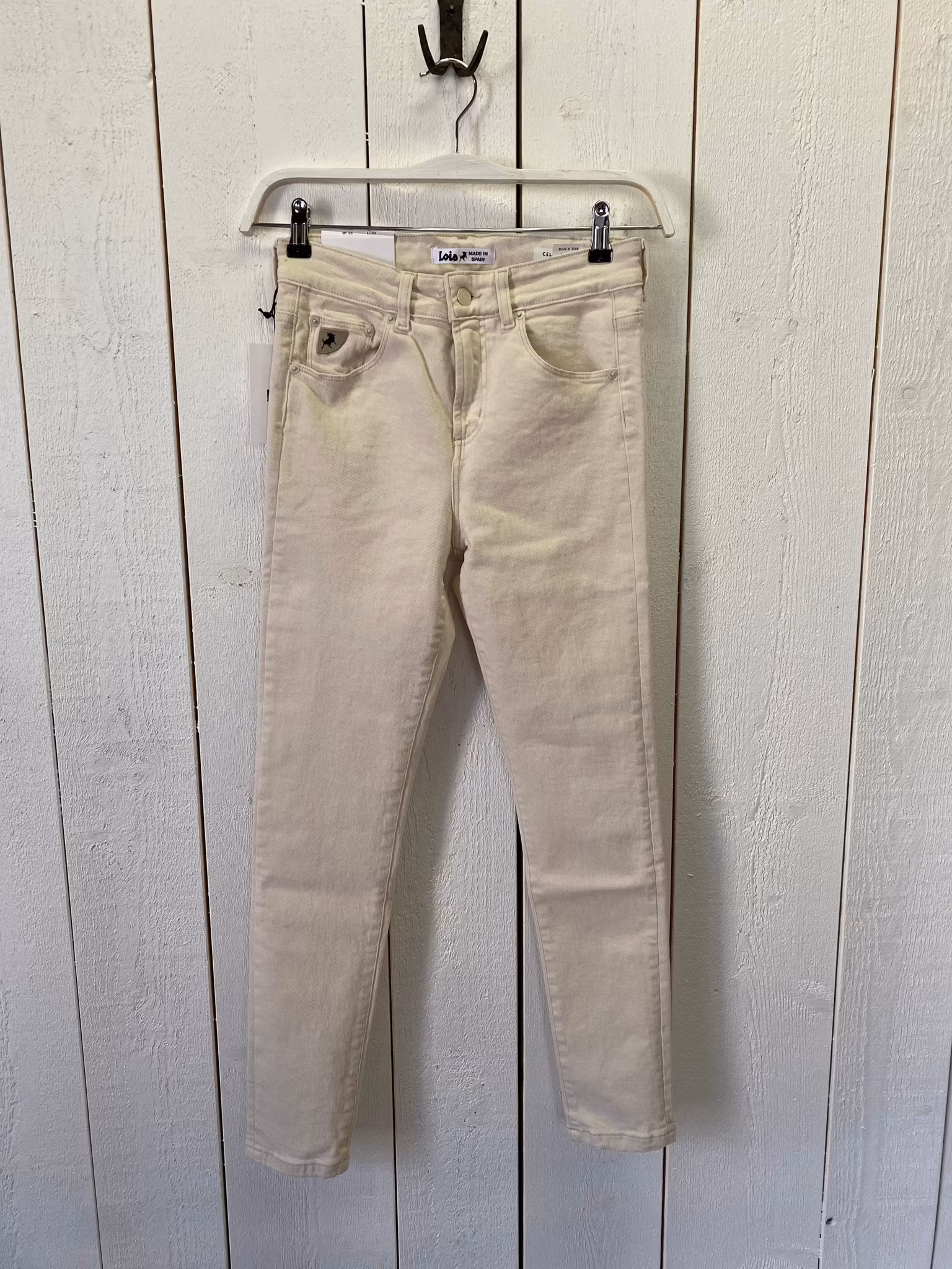 Lois Jeans "Celia"Längd 32", Creme