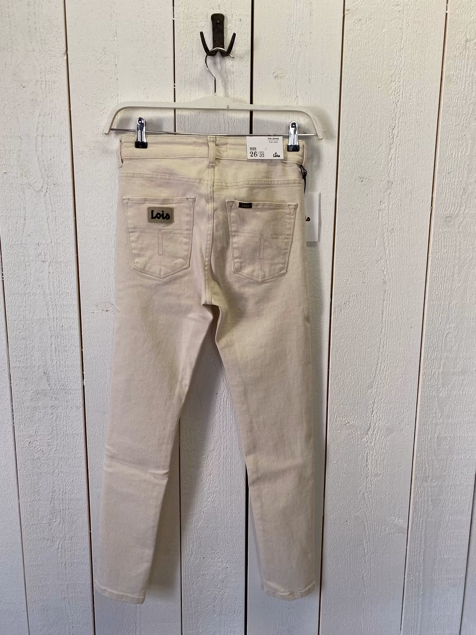 Lois Jeans "Celia"Längd 32", Creme