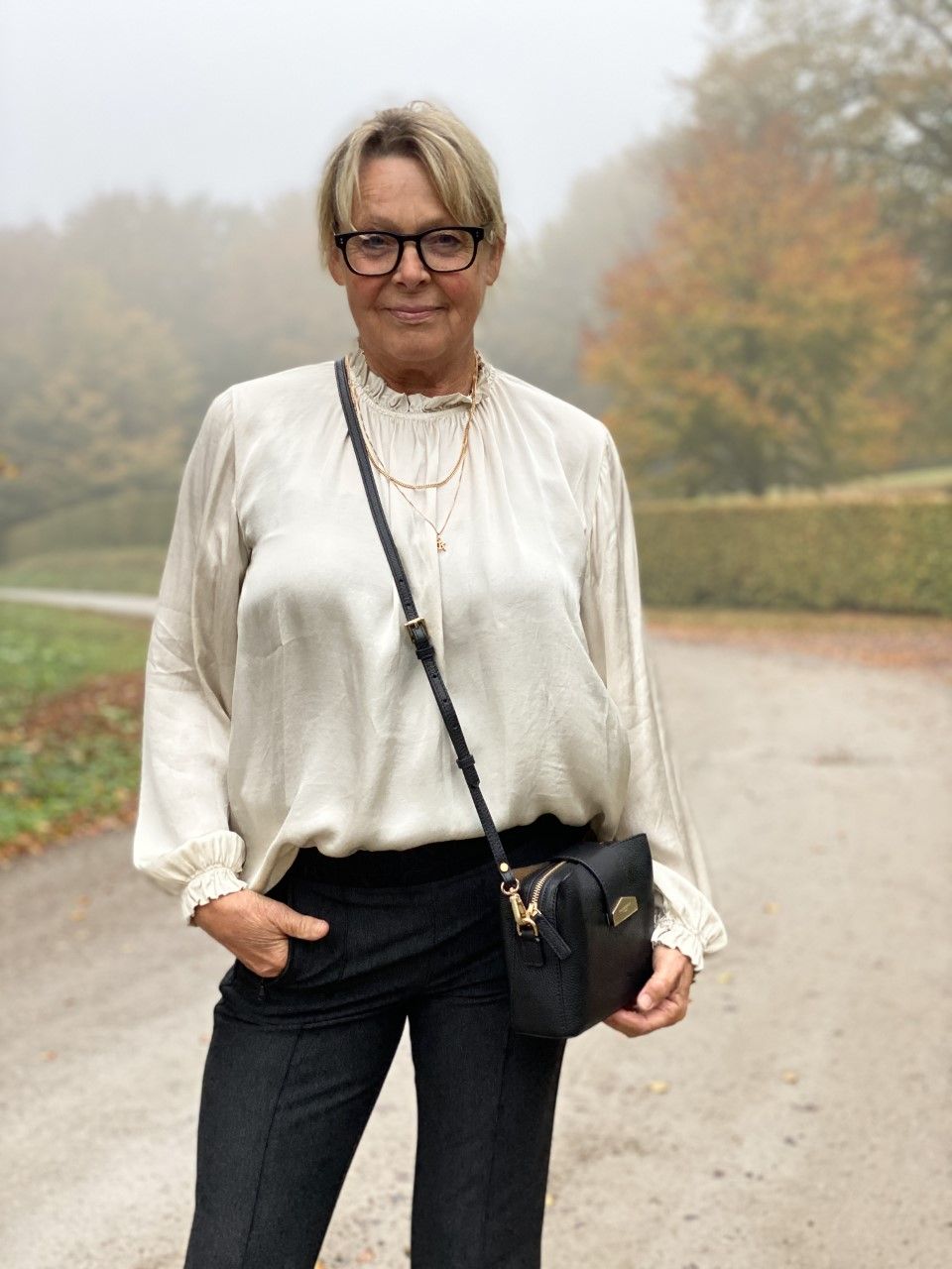 Maja Roos blus " Valetta"  Ivory