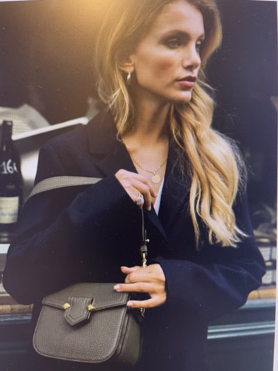 POURCHET " Sèvres " flap bag