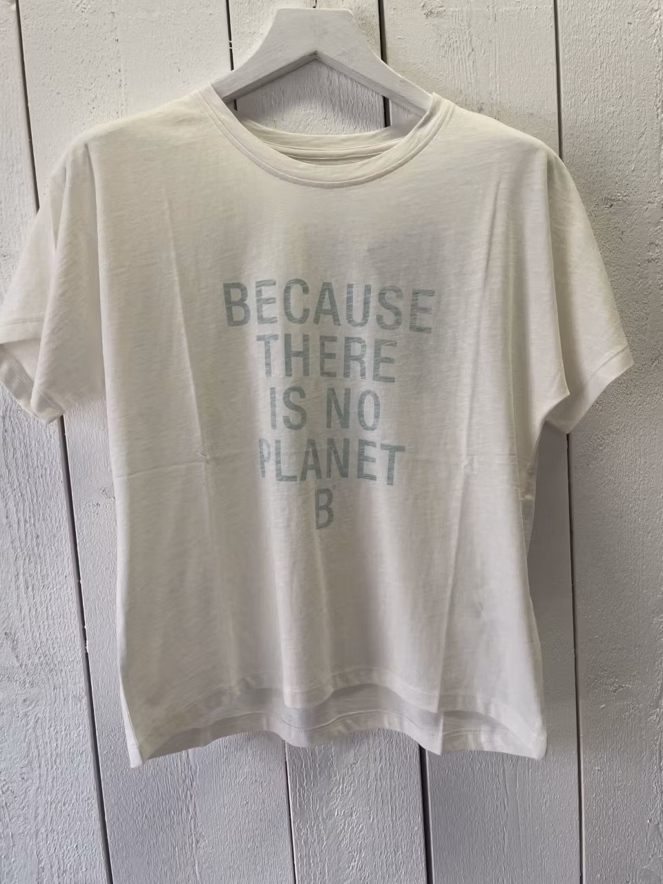 ECOALF t-shirt " Beacause there is no planet B " grön