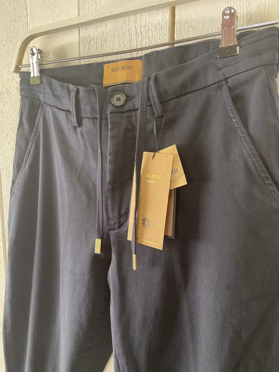 Mos Mosh Gallery " Hunt Soft String Pant " , Navy