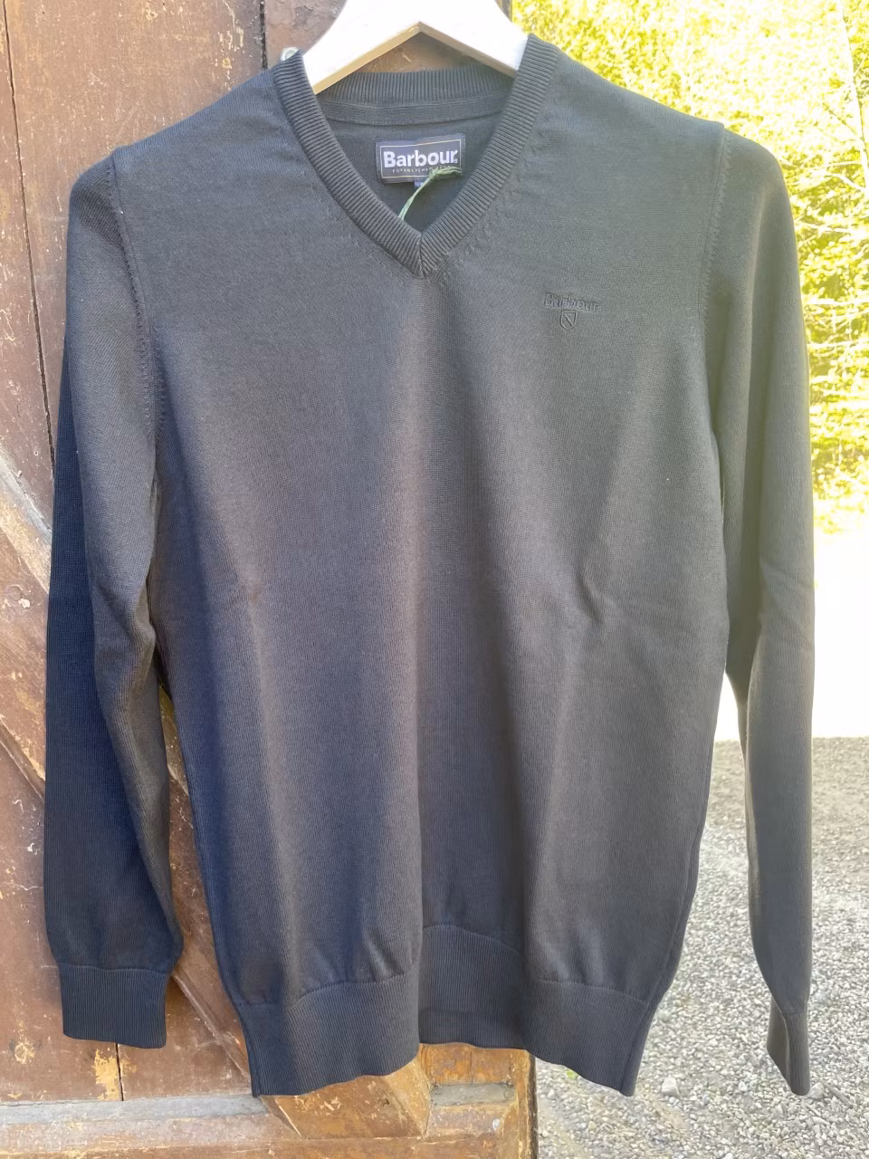 Barbour V-ringad bomullströja , Navy