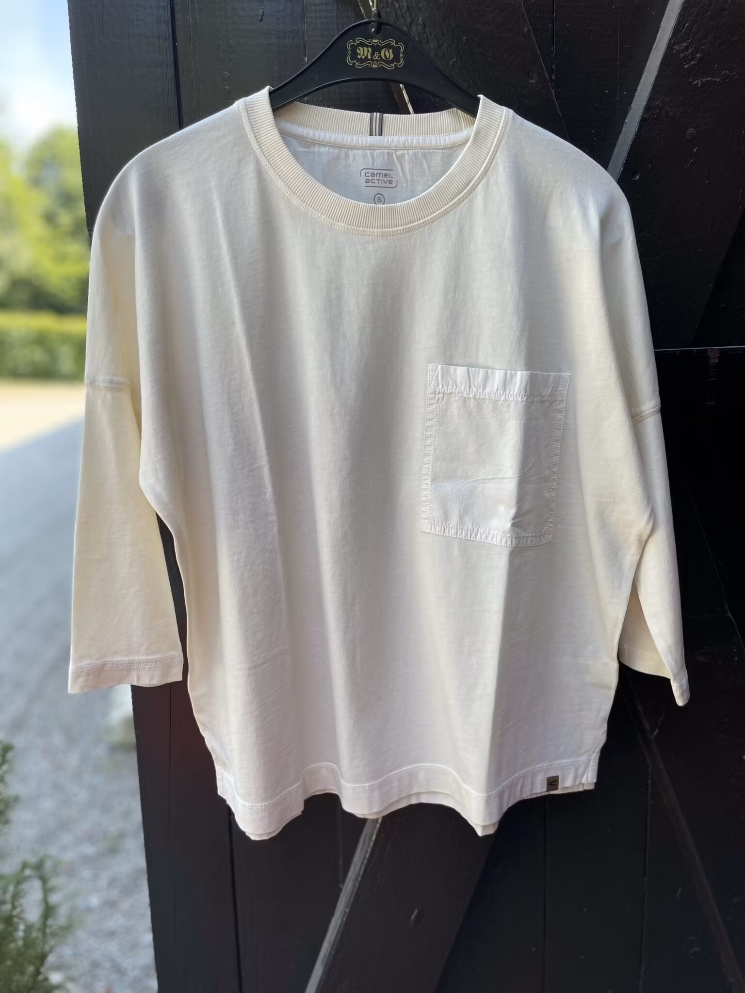 Camel Active " T-shirt 3/4 ärm ", Creme