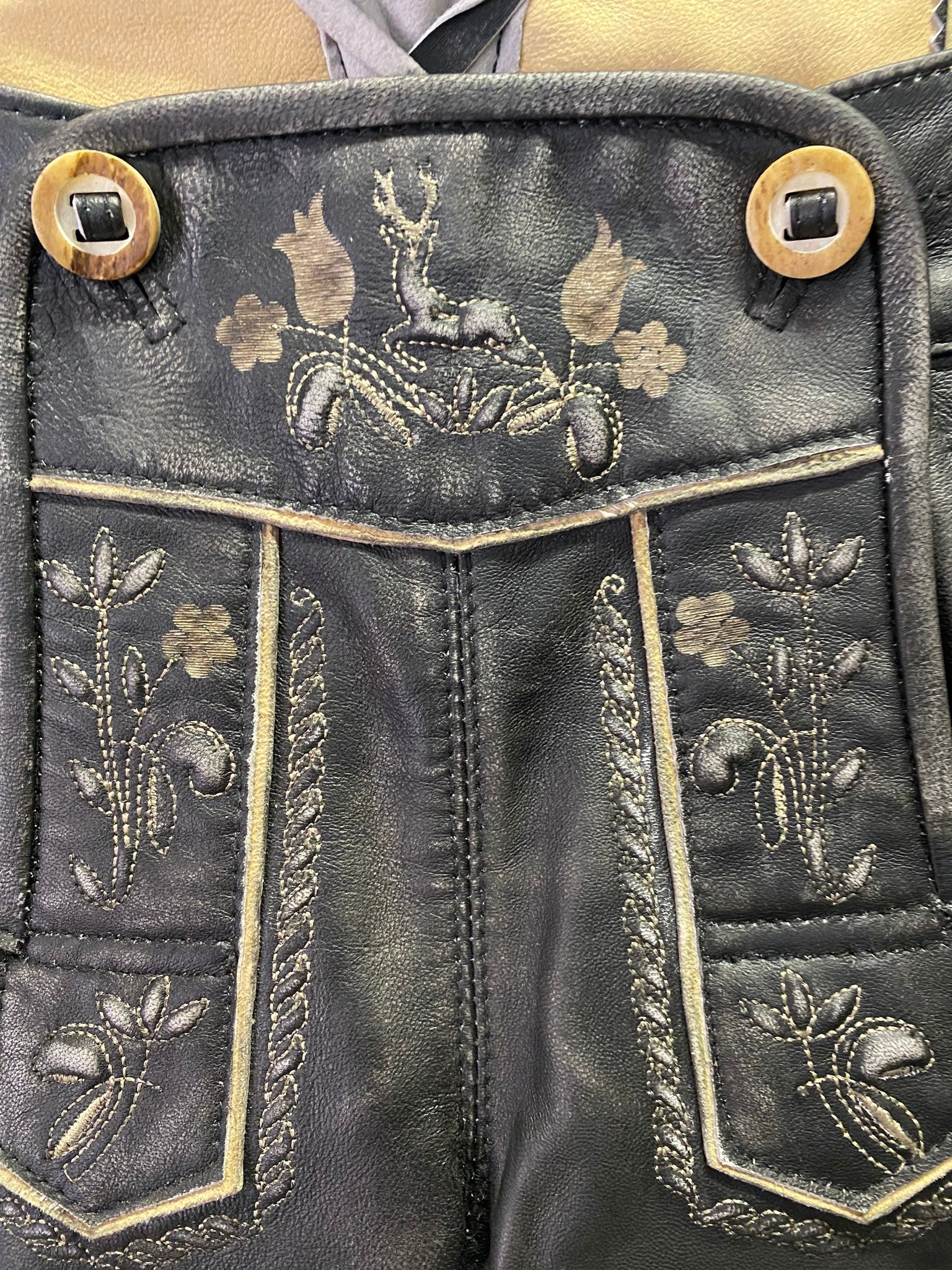 Dam Lederhosen  ”Johanna”  Trachten Rebell, svart