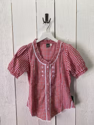 Oktoberfest blus rödrutig, OT
