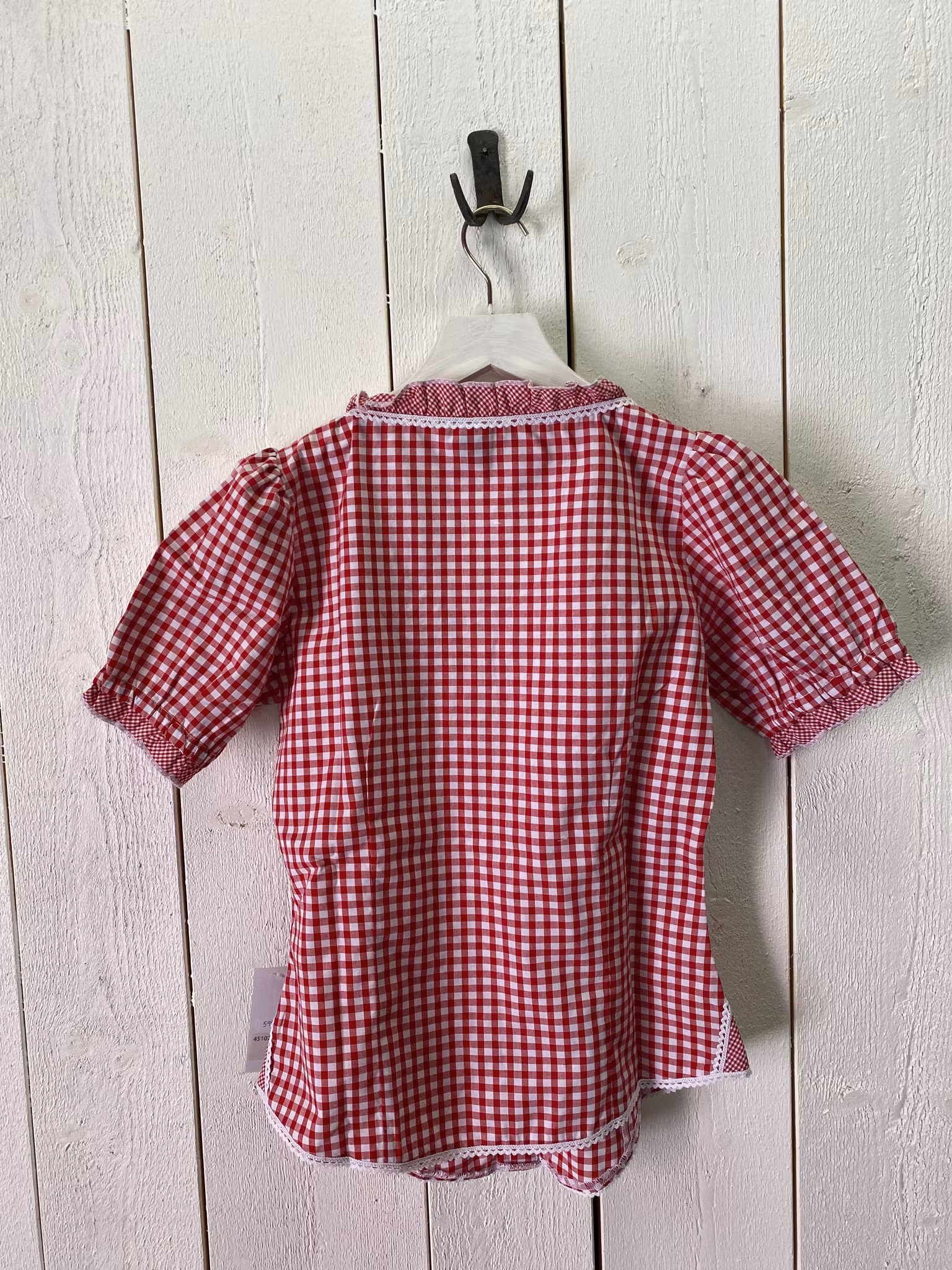 Oktoberfest blus rödrutig, OT