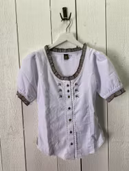 Oktoberfest blus vit, OT