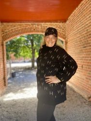 HÉST " Fam knit sweater " , Long , Black