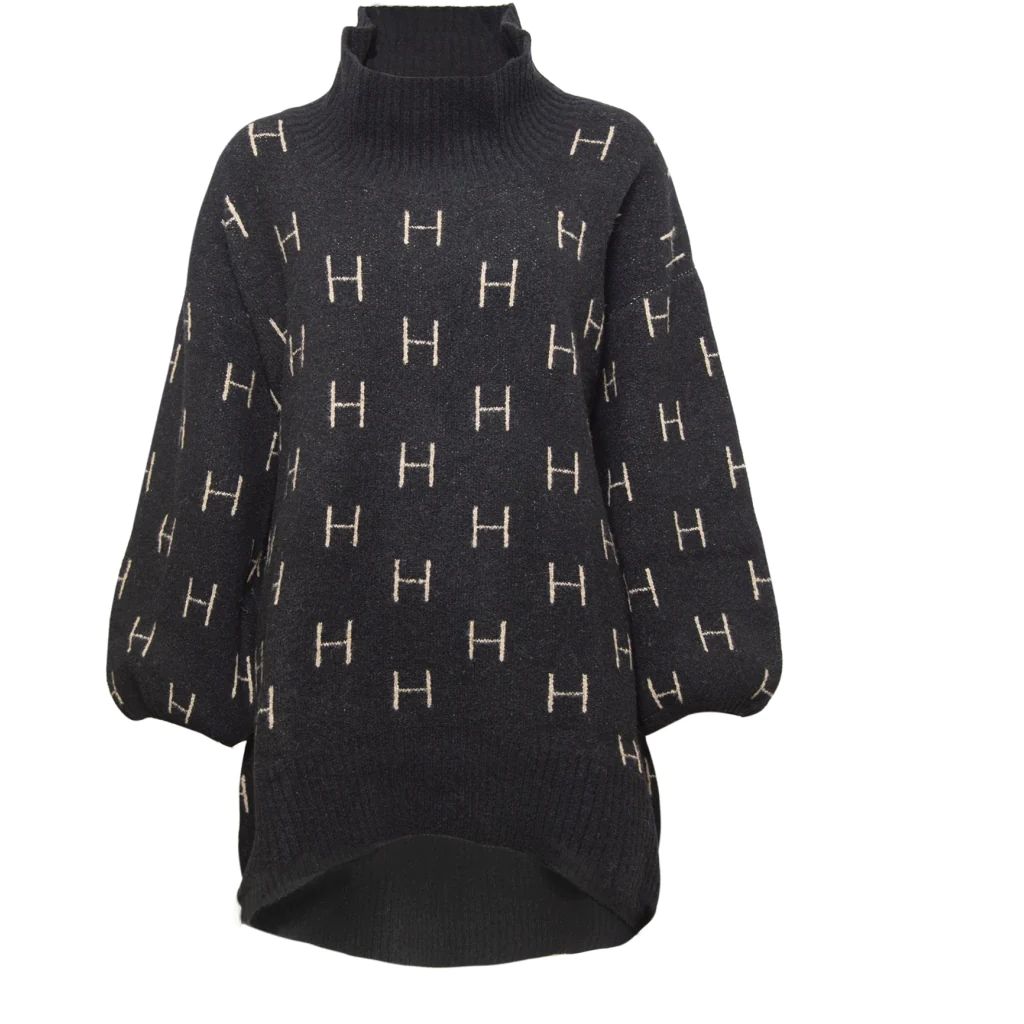 HÉST " Fam knit sweater " , Long , Black