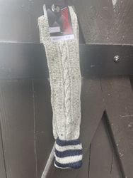 Knälång ullstrumpa , marinblå 906