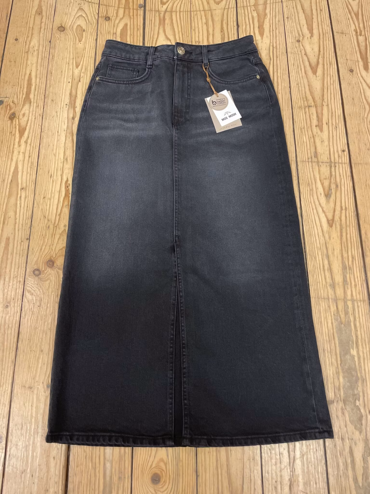 Mos Mosh " Mella Denim Skirt" , svart