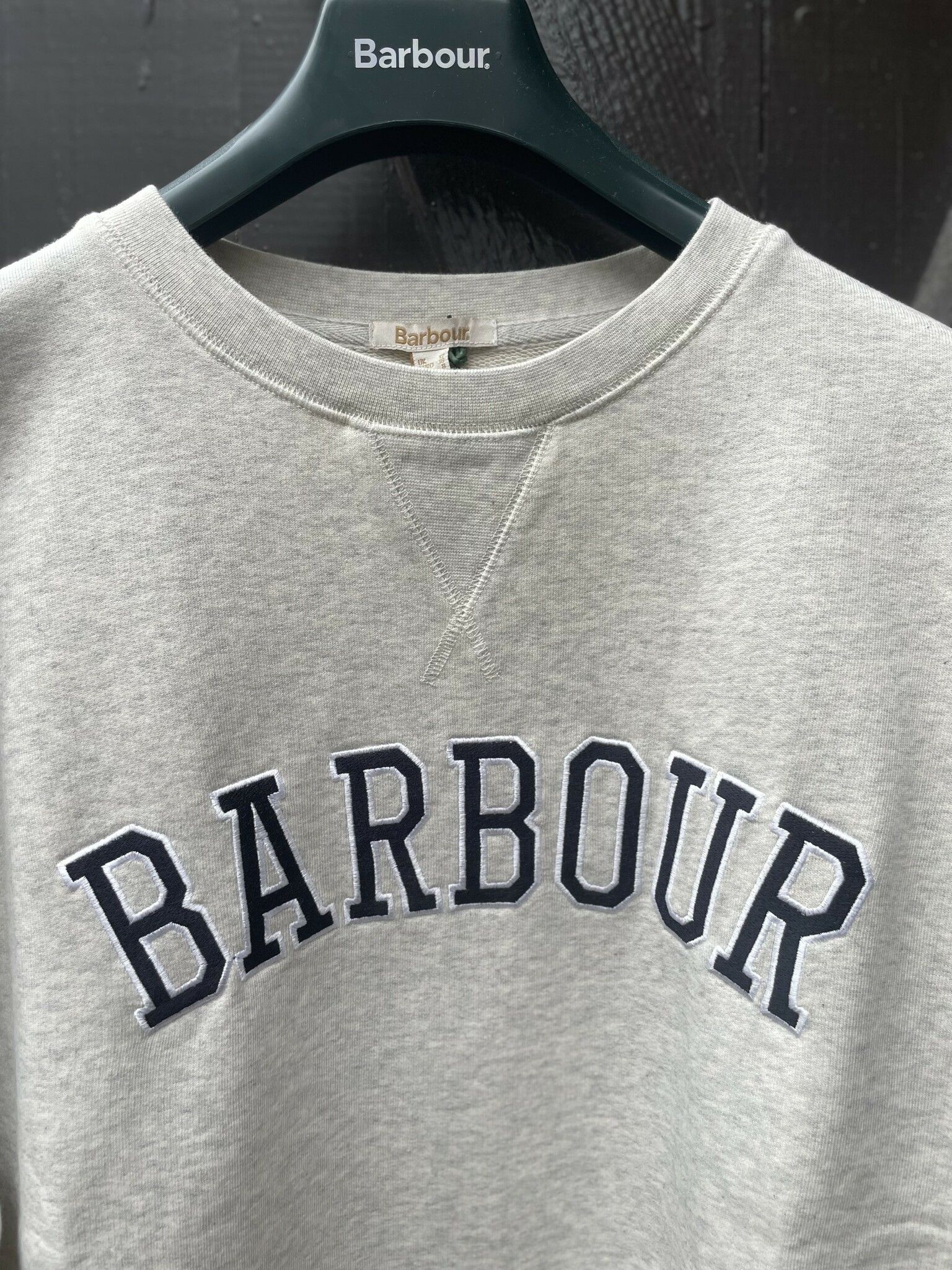Barbour " Northhumberland sweatshirt ", cloud/navy
