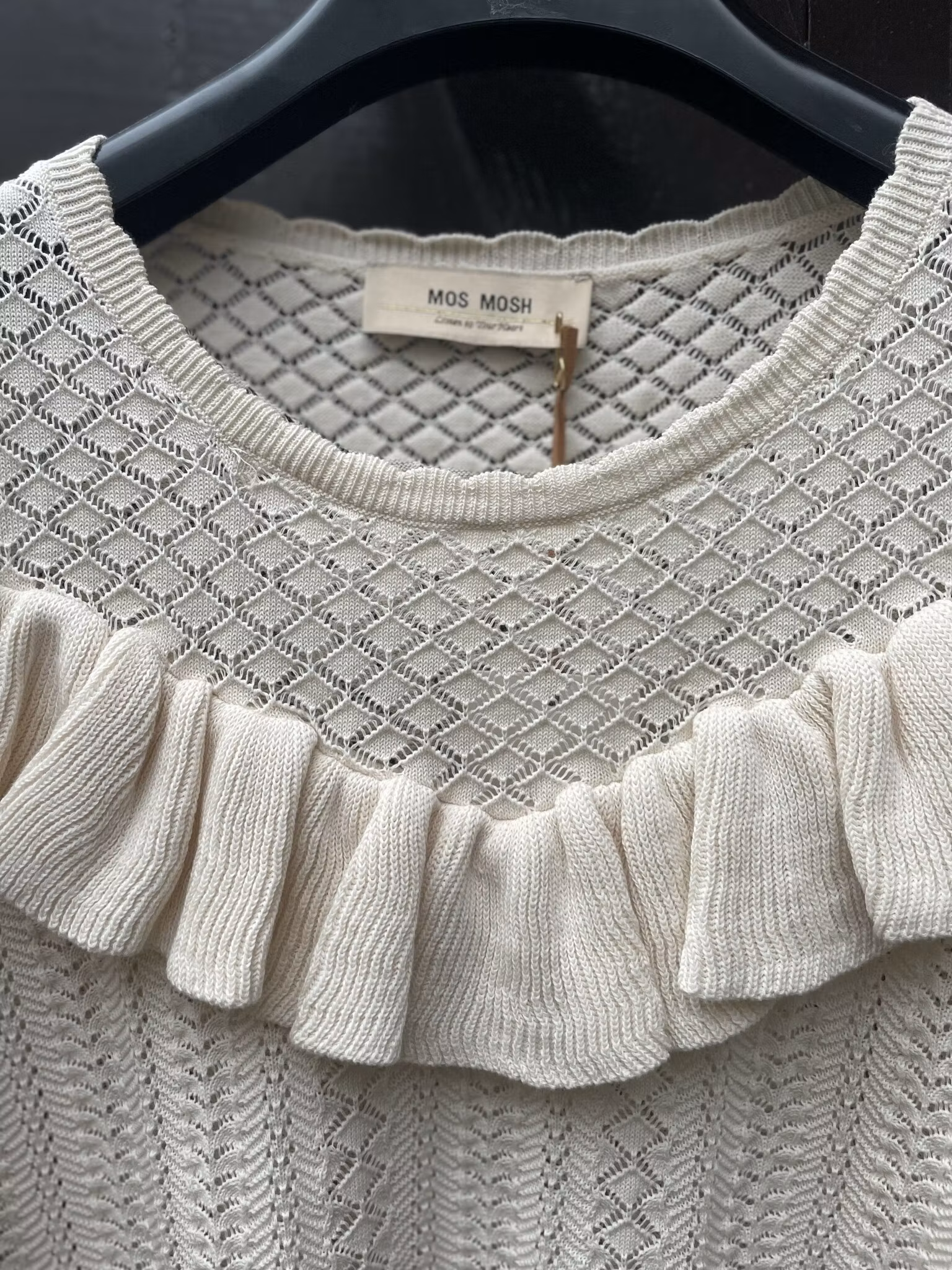 Mos Mosh " Katee Knit Top" , Ecru