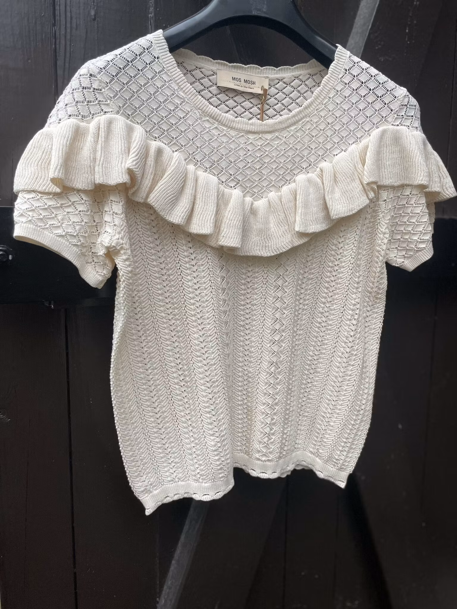 Mos Mosh " Katee Knit Top" , Ecru