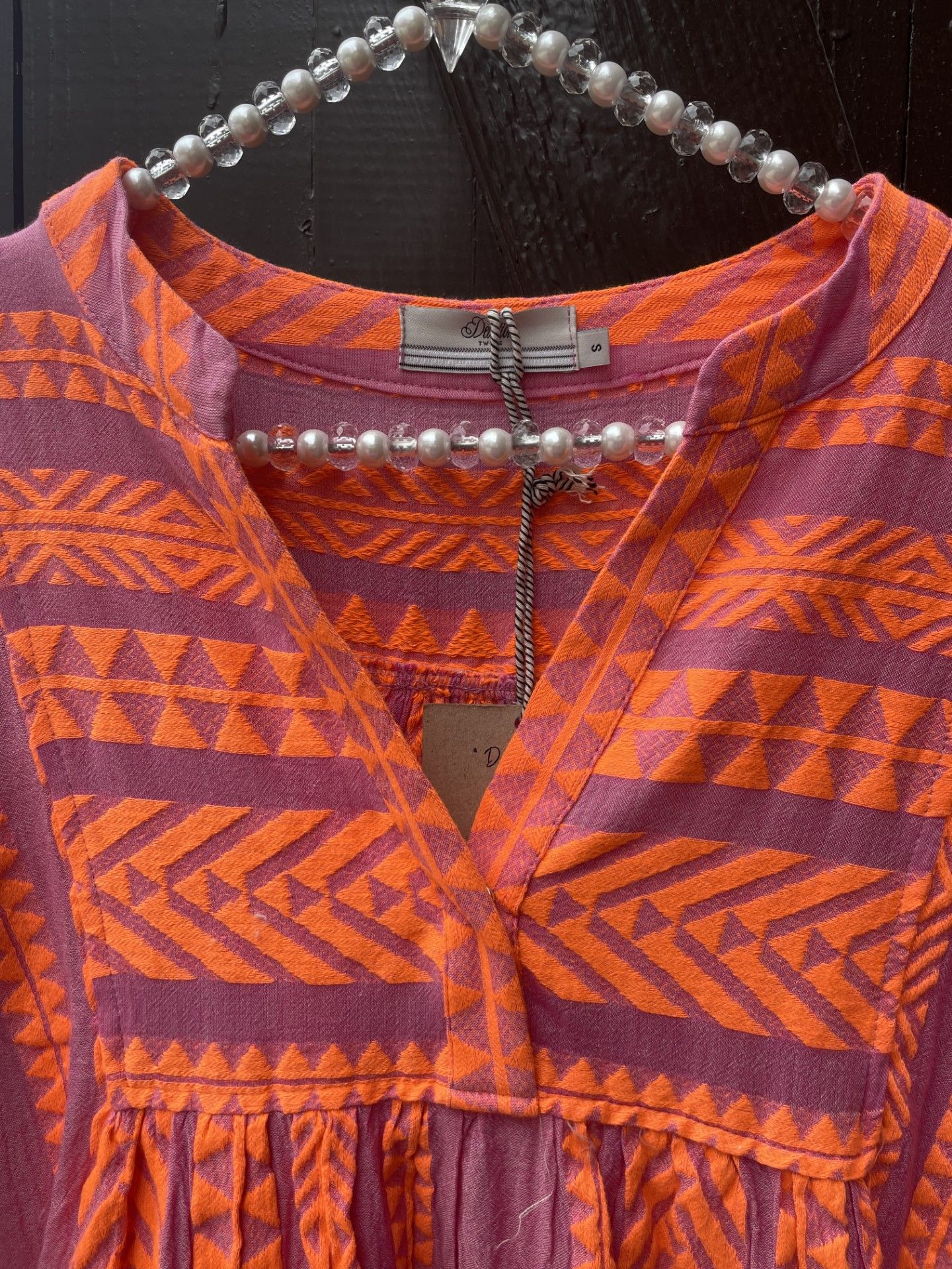 Devotion klänning , orange / fuchsia i två olika längder