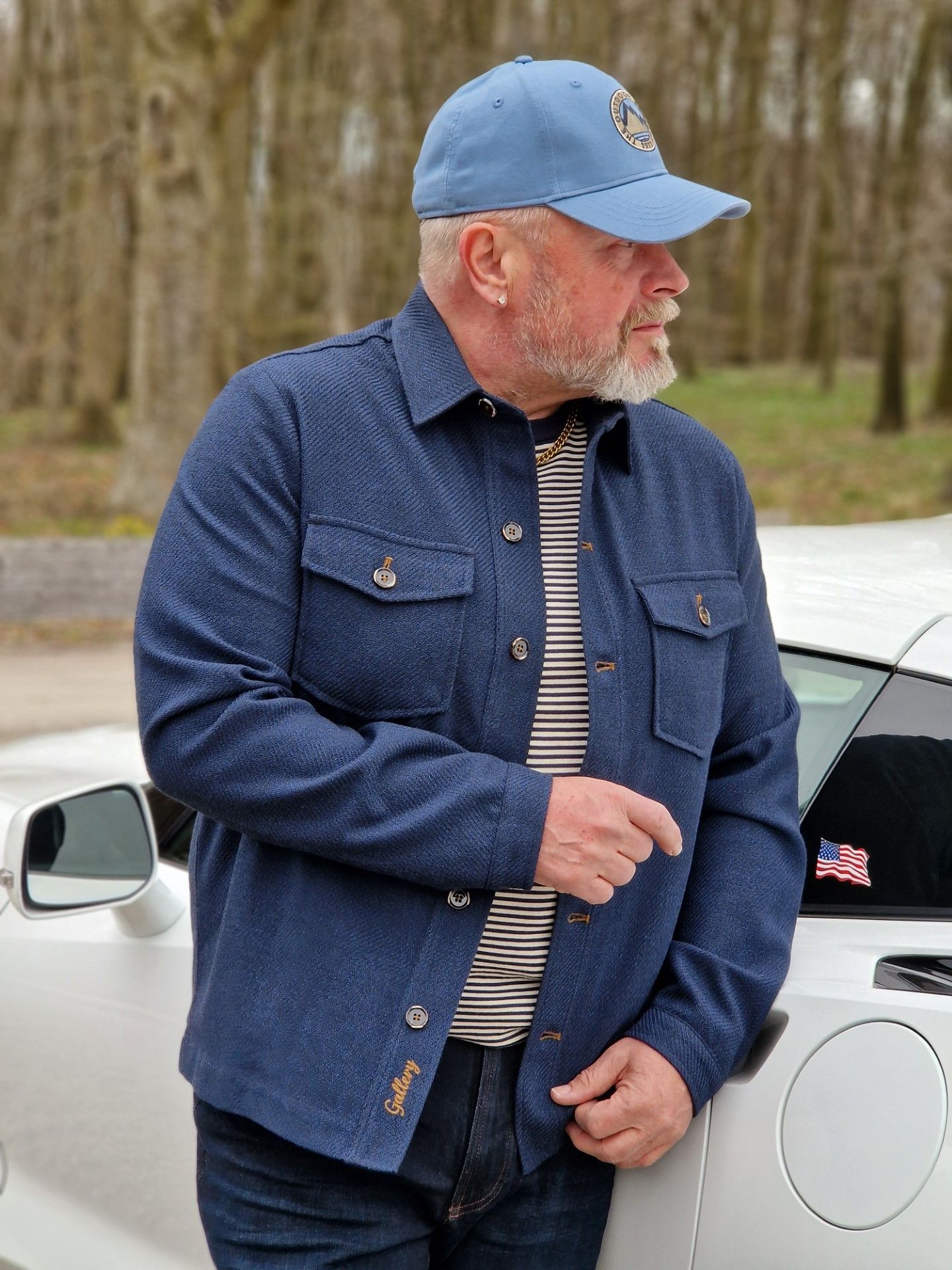 Mos Mosh Gallery "Williams Ocean Jacket" Indigo Blue