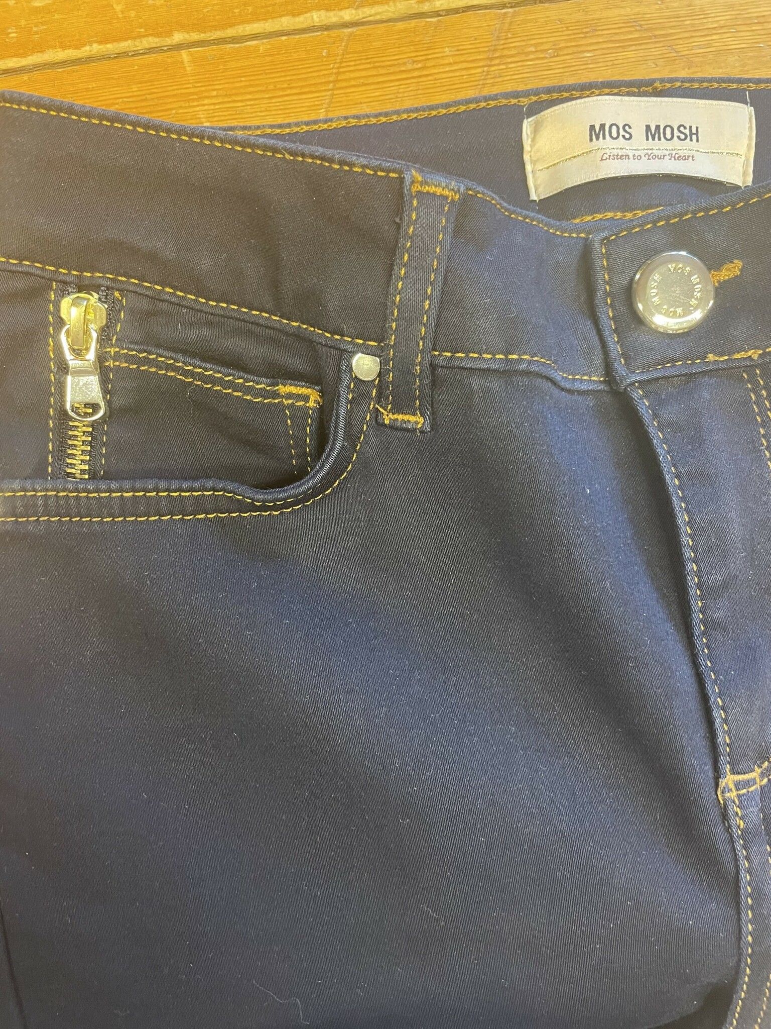 Mos Mosh "Victoria 7/8 Silk Touch Jeans" , Dark Blue Denim