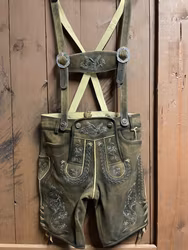 Trachten Rebell "Alex-ST Wildbock" med hängsle , Zirbe