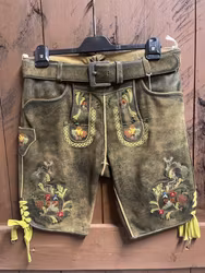 Edelheiss "multicolor broderi " med bälte, brun