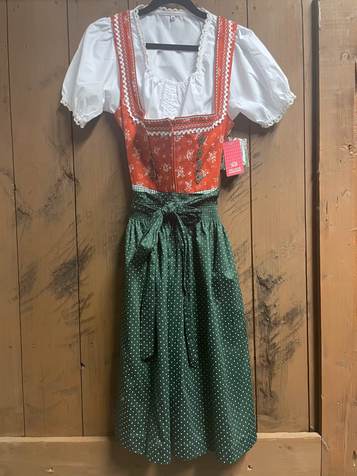 Moser "Leni " , Grön/röd