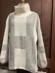 HÉST " Isa" ,kort tröja, Offwhite / grey